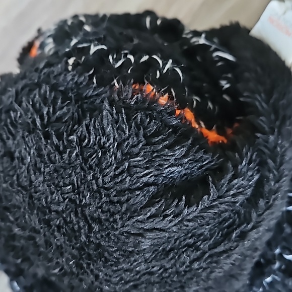 Cozy Zone Black Furball Beanie Pom Pom Colorful Stripes, O/S - Picture 6 of 9